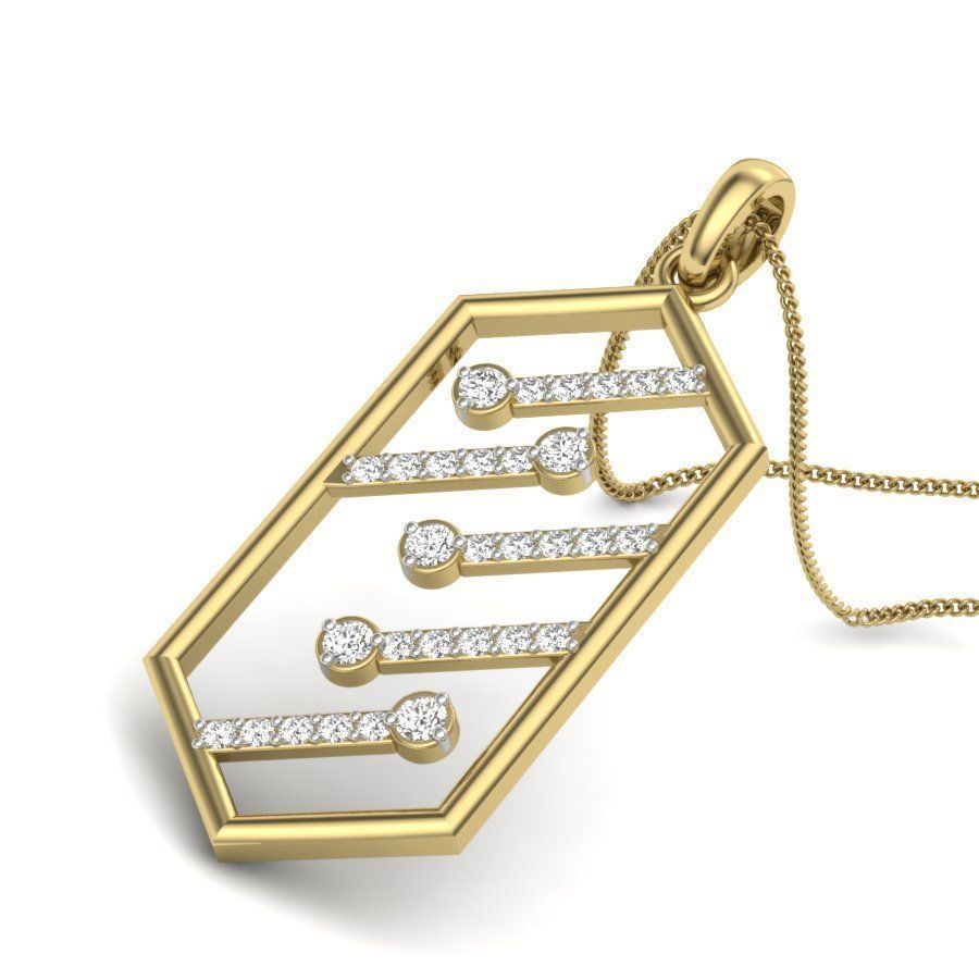 Diamond Pendant renders 3dm details 3D print model_1