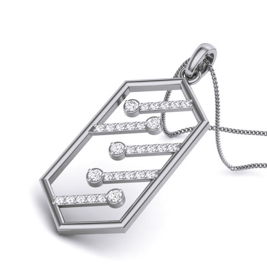 Diamond Pendant renders 3dm details 3D print model_2