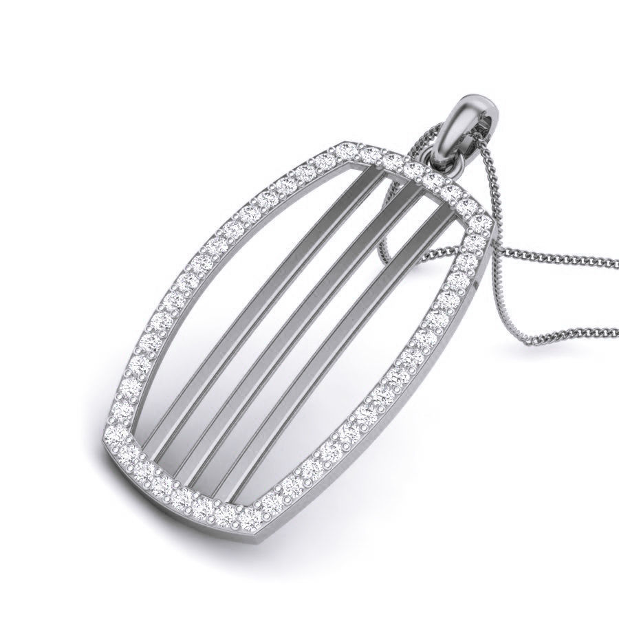 Diamond Pendant renders 3dm details 3D print model_2