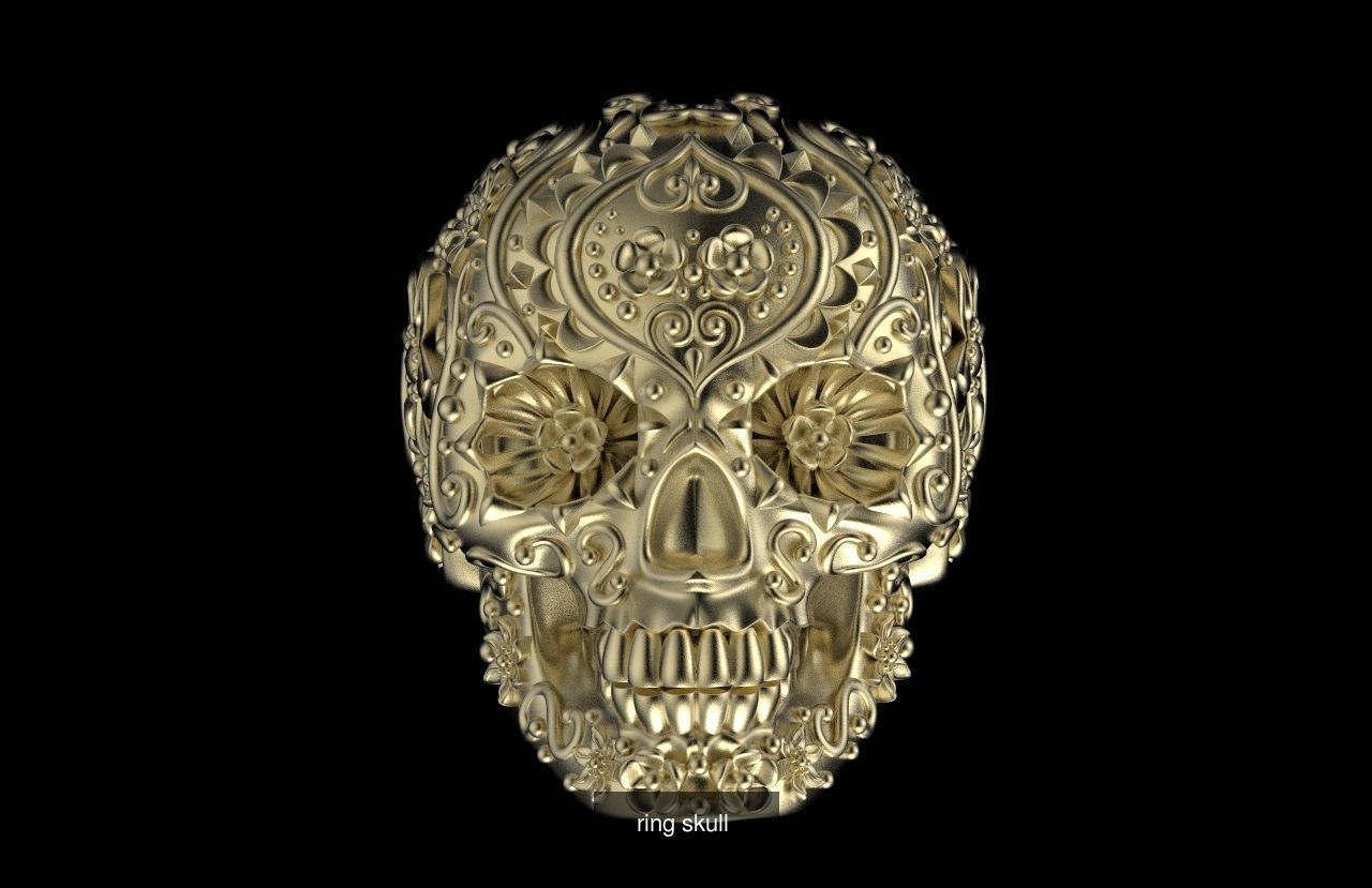skull rings 3D Model Collection_4