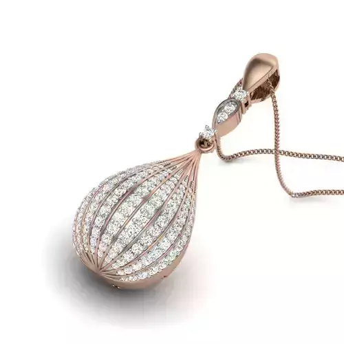 Diamond Ball Pendant renders 3dm details