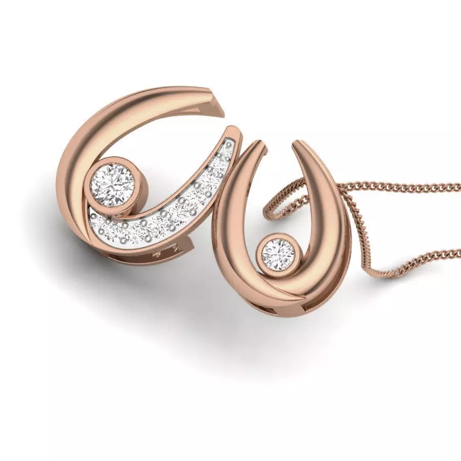 Diamond Pendant renders 3dm details 3D print model_0