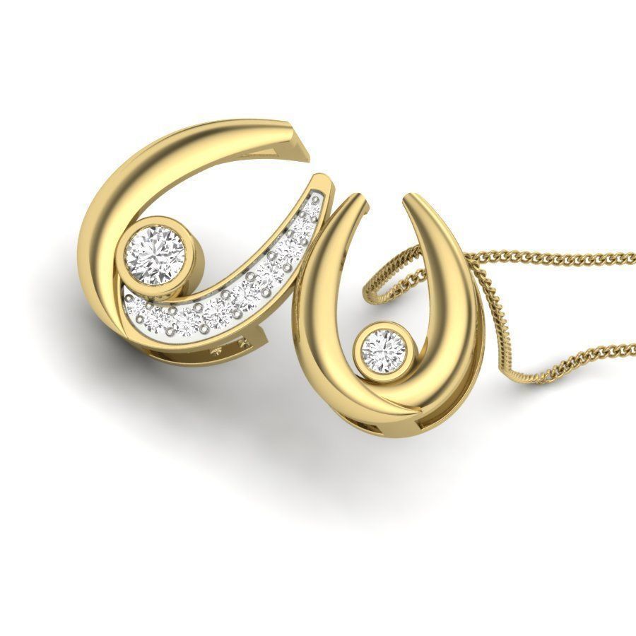 Diamond Pendant renders 3dm details 3D print model_1