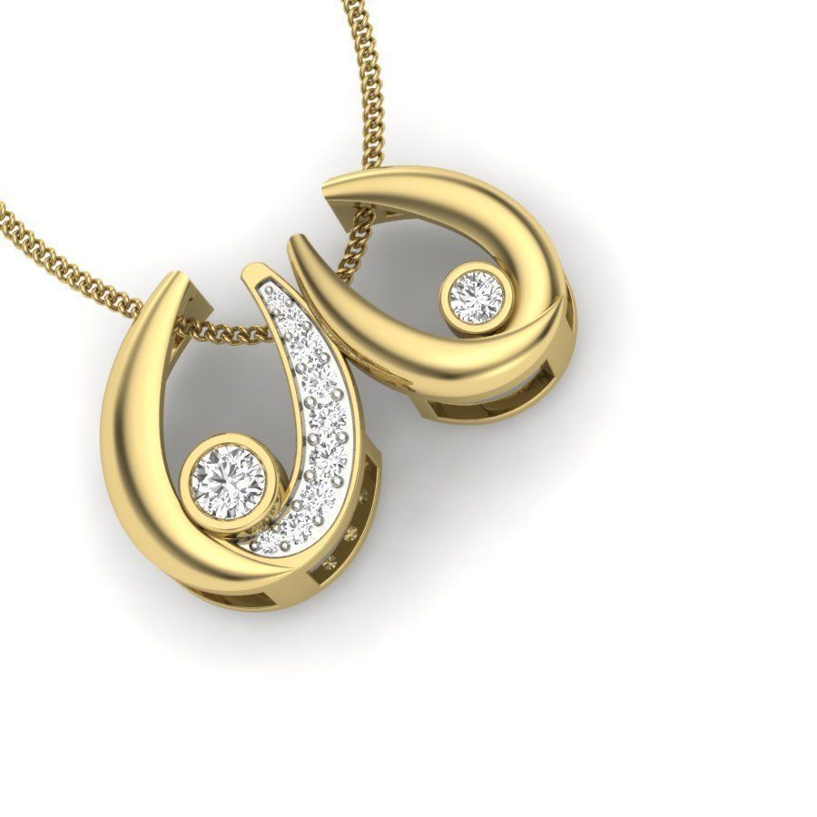 Diamond Pendant renders 3dm details 3D print model_10