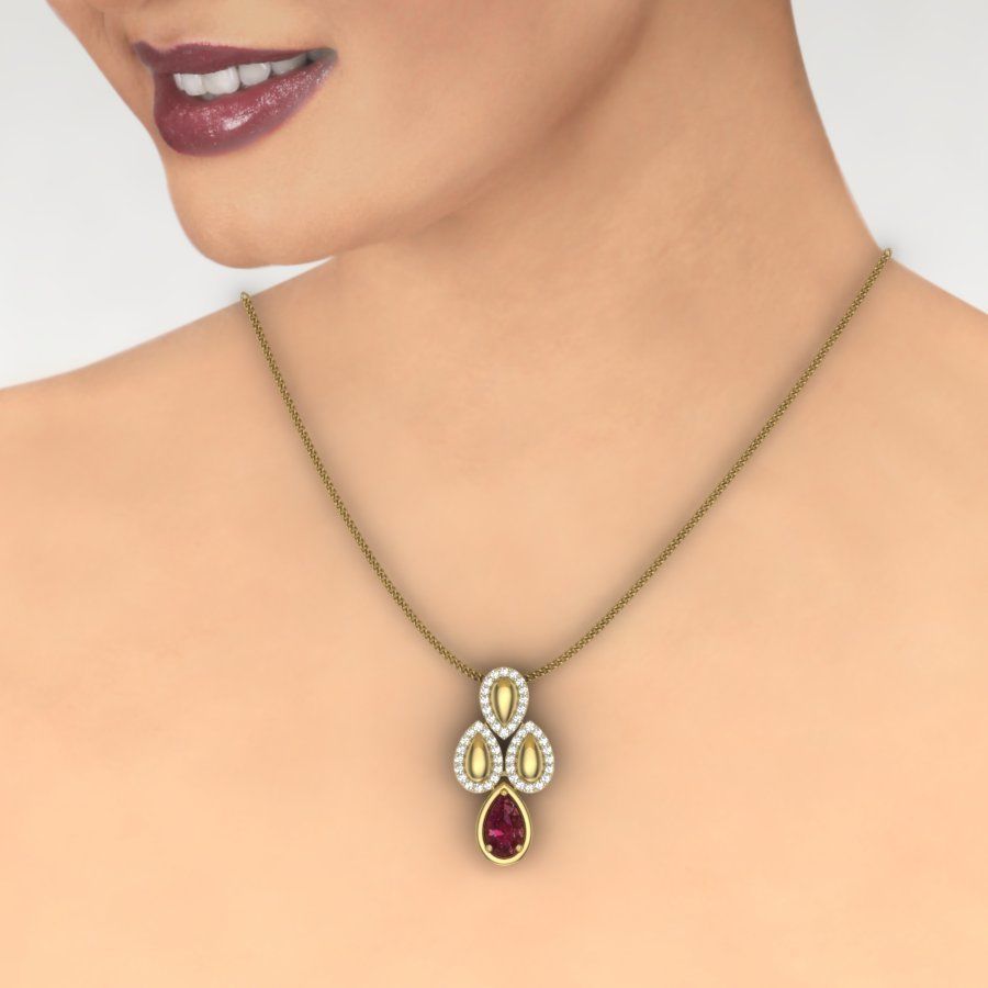 Diamond Pendant renders 3dm details 3D print model_3