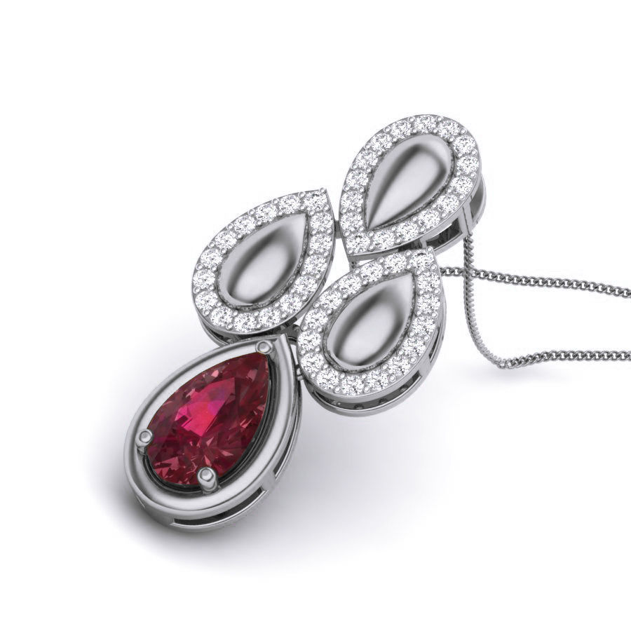 Diamond Pendant renders 3dm details 3D print model_2