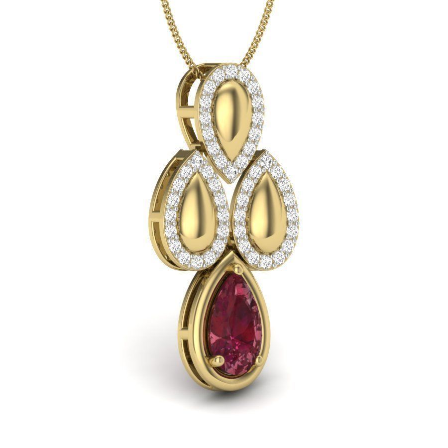 Diamond Pendant renders 3dm details 3D print model_7