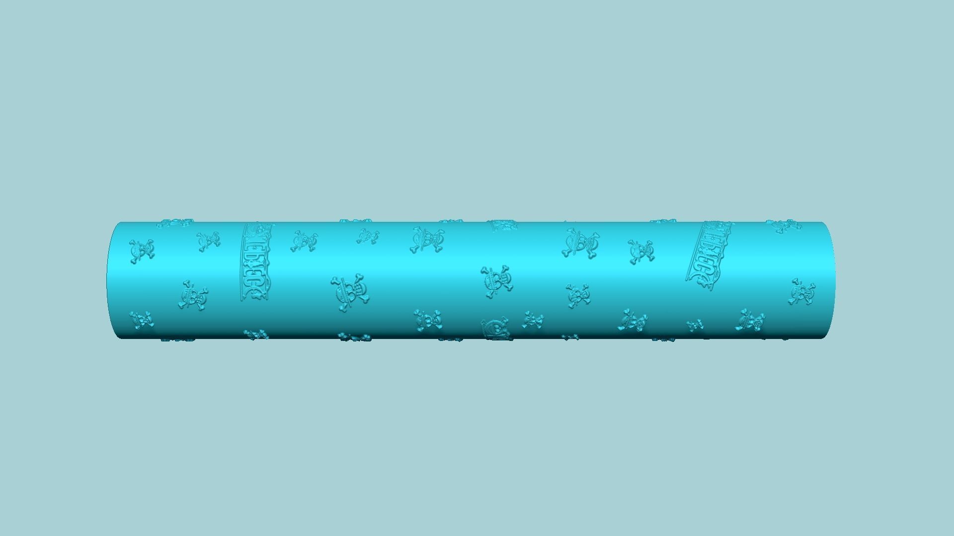 Texture Roll 65 One Piece Positive - Fondant Decoration Maker 3D print model_4