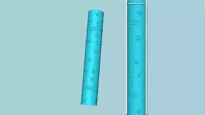 Texture Roll 65 One Piece Positive - Fondant Decoration Maker 3D print model