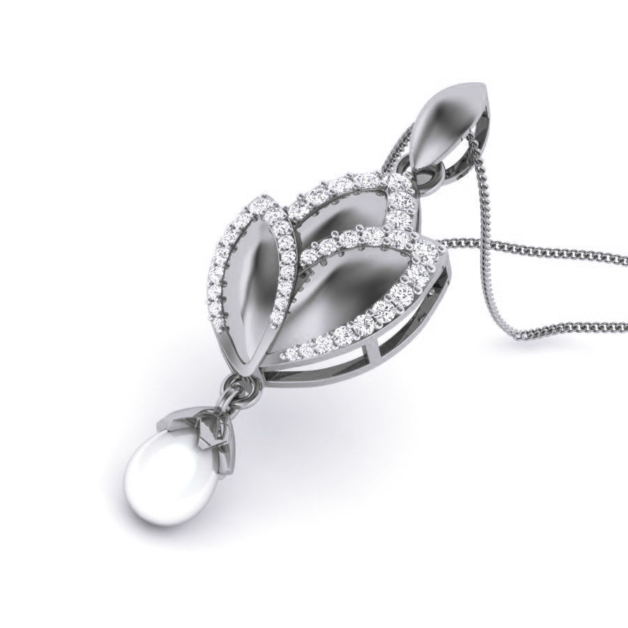 Diamond Pearl Pendant renders 3dm details 3D print model_2