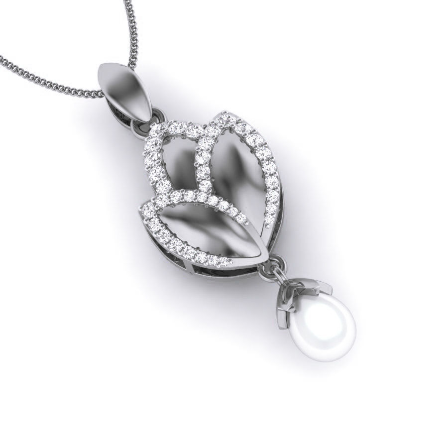 Diamond Pearl Pendant renders 3dm details 3D print model_11