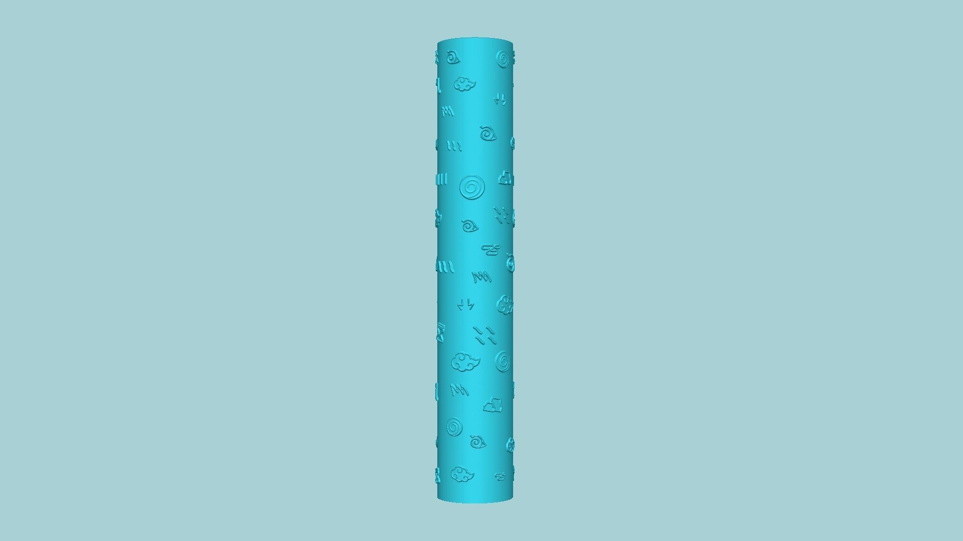 Texture Roll 66 Naruto Positive - Fondant Decoration Maker 3D print model_1