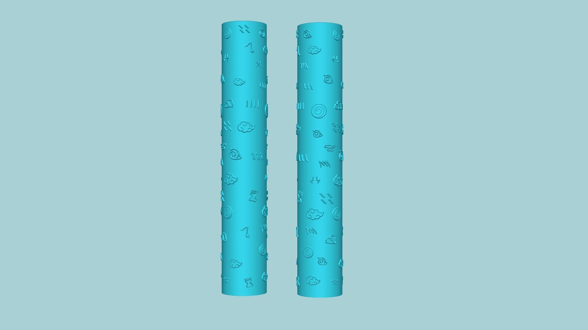 Texture Roll 66 Naruto Positive - Fondant Decoration Maker 3D print model_6
