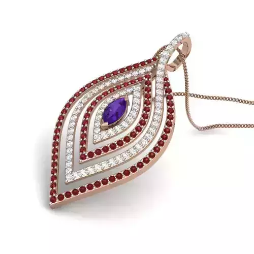 Diamond Pendant renders 3dm details