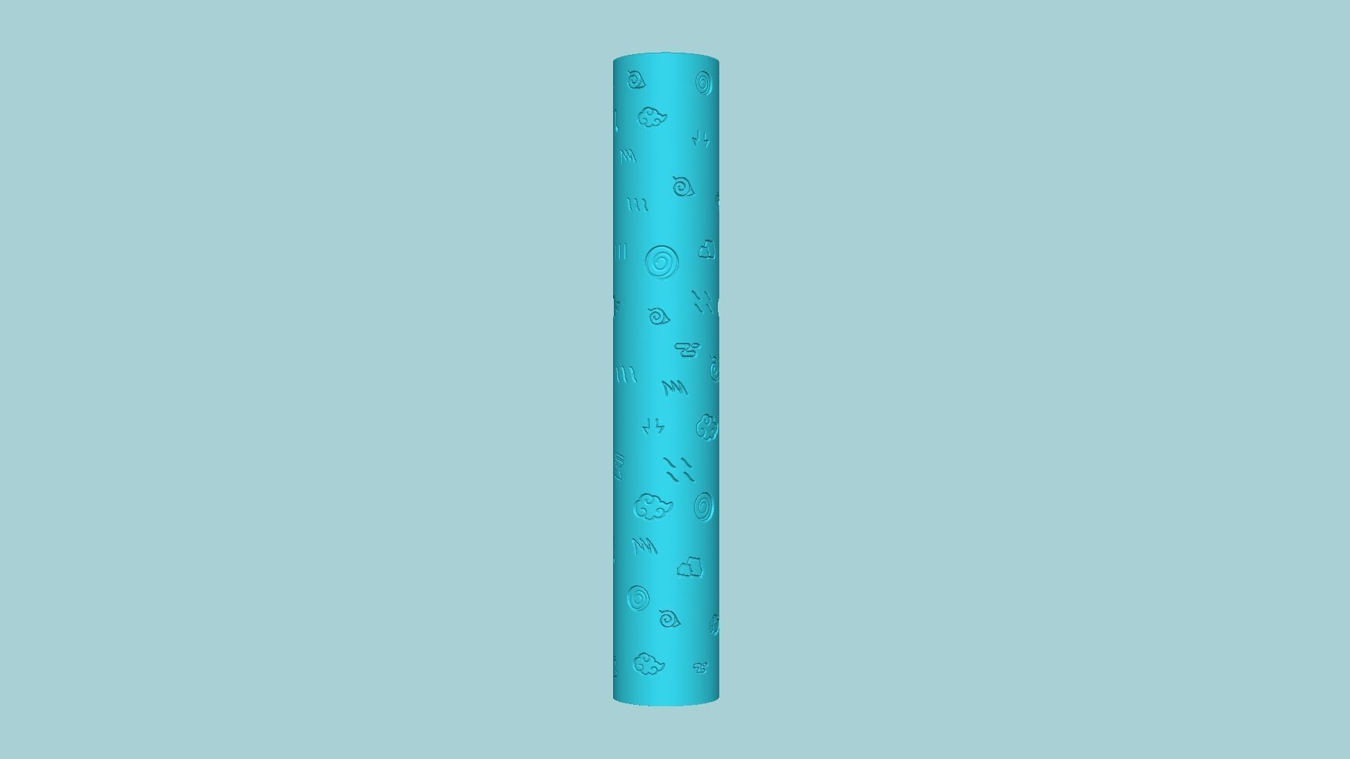Texture Roll 67 Naruto Negative - Fondant Decoration Maker 3D print model_1