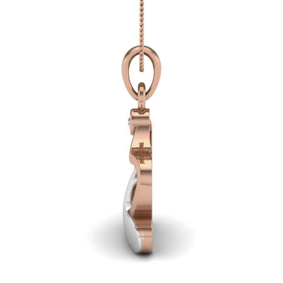 Diamond Heart Love Valentine Pendant renders 3dm details 3D print model_9