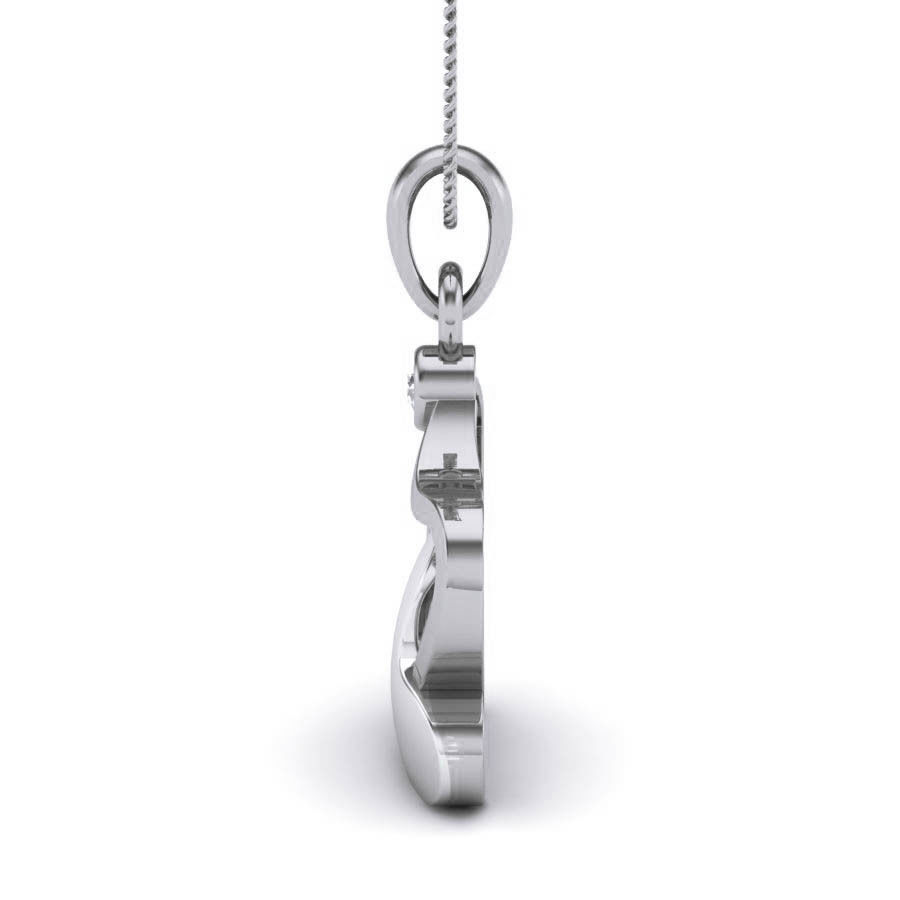 Diamond Heart Love Valentine Pendant renders 3dm details 3D print model_10