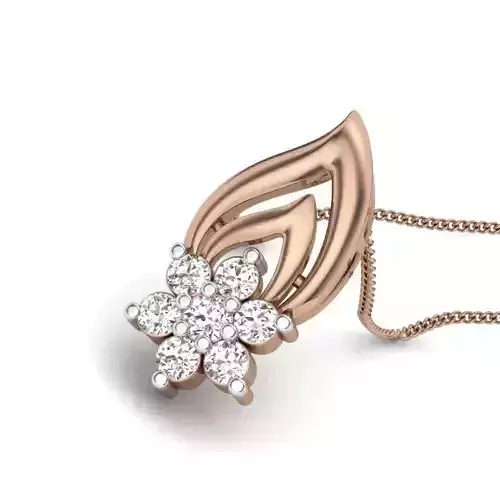 Diamond Pendant Leaf renders 3dm details