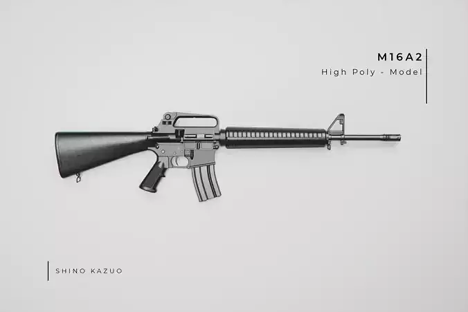 M16A2 - Rifle 3D model