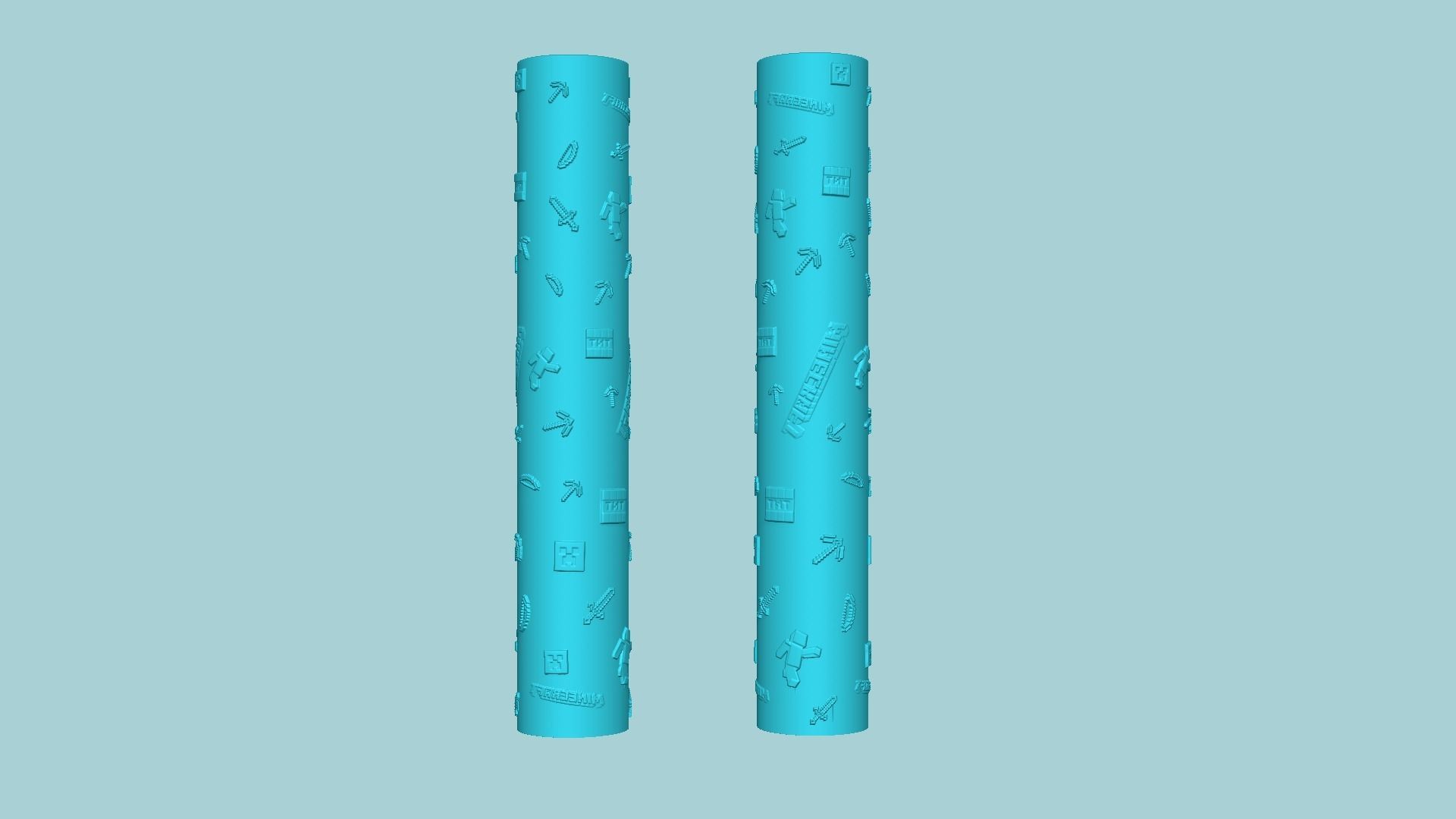 Texture Roll 69 Minecraft Positive - Fondant Decoration Maker 3D print model_6