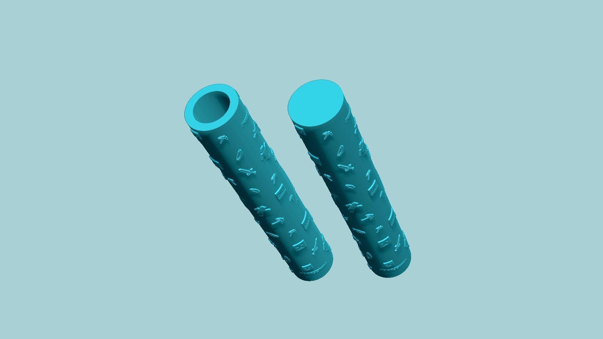 Texture Roll 69 Minecraft Positive - Fondant Decoration Maker 3D print model_5