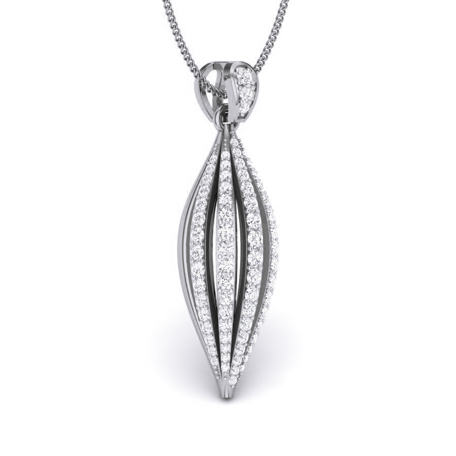 Nut Diamond Pendant renders 3dm details 3D print model_3