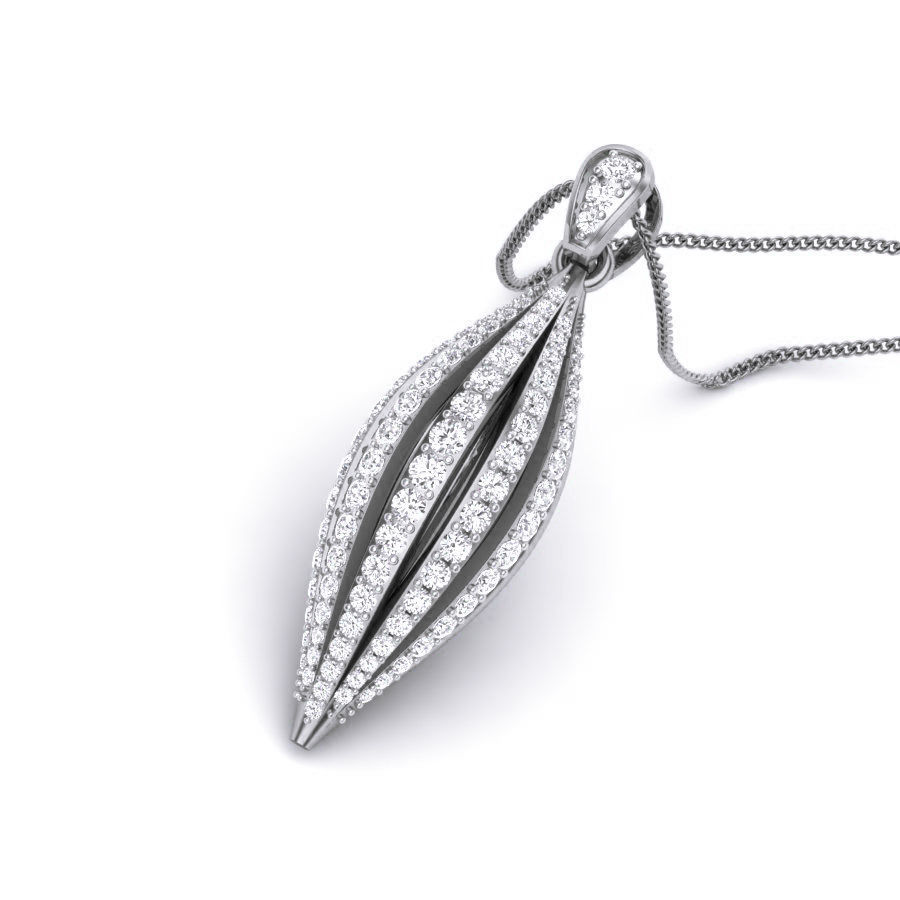 Nut Diamond Pendant renders 3dm details 3D print model_11