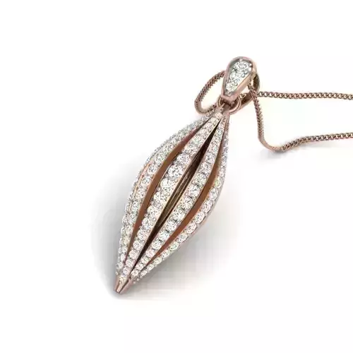 Nut Diamond Pendant renders 3dm details