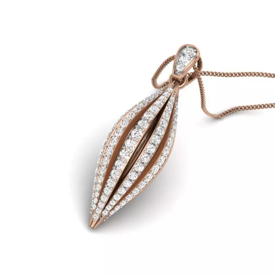 Nut Diamond Pendant renders 3dm details 3D print model_0