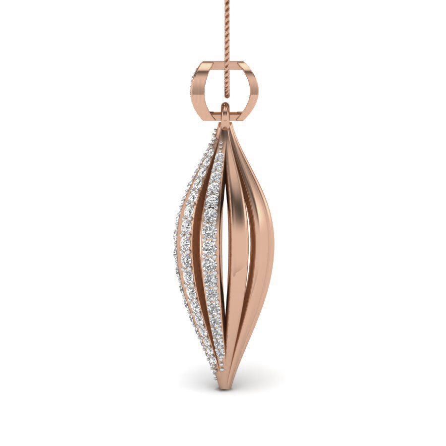 Nut Diamond Pendant renders 3dm details 3D print model_9