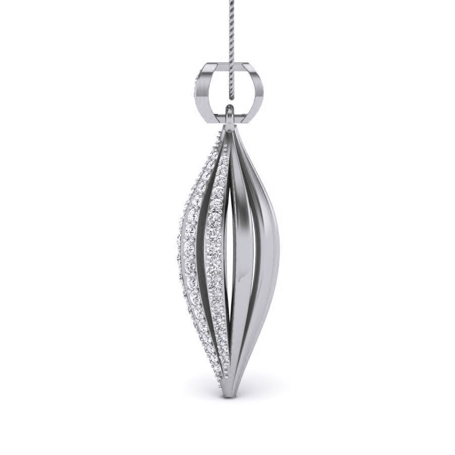Nut Diamond Pendant renders 3dm details 3D print model_10