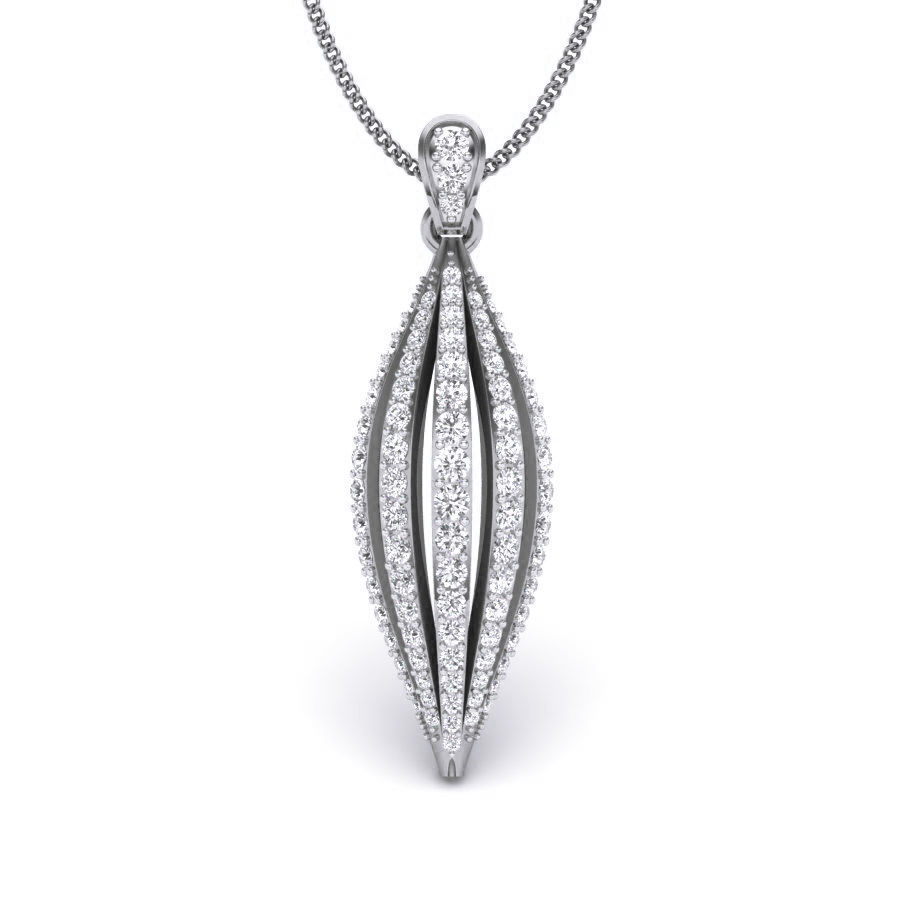 Nut Diamond Pendant renders 3dm details 3D print model_15