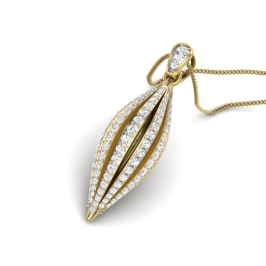 Nut Diamond Pendant renders 3dm details 3D print model_12