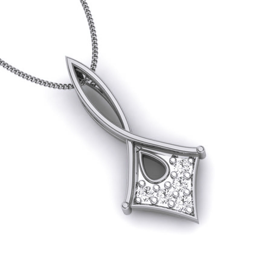 Diamond Pendant renders 3dm details 3D print model_7