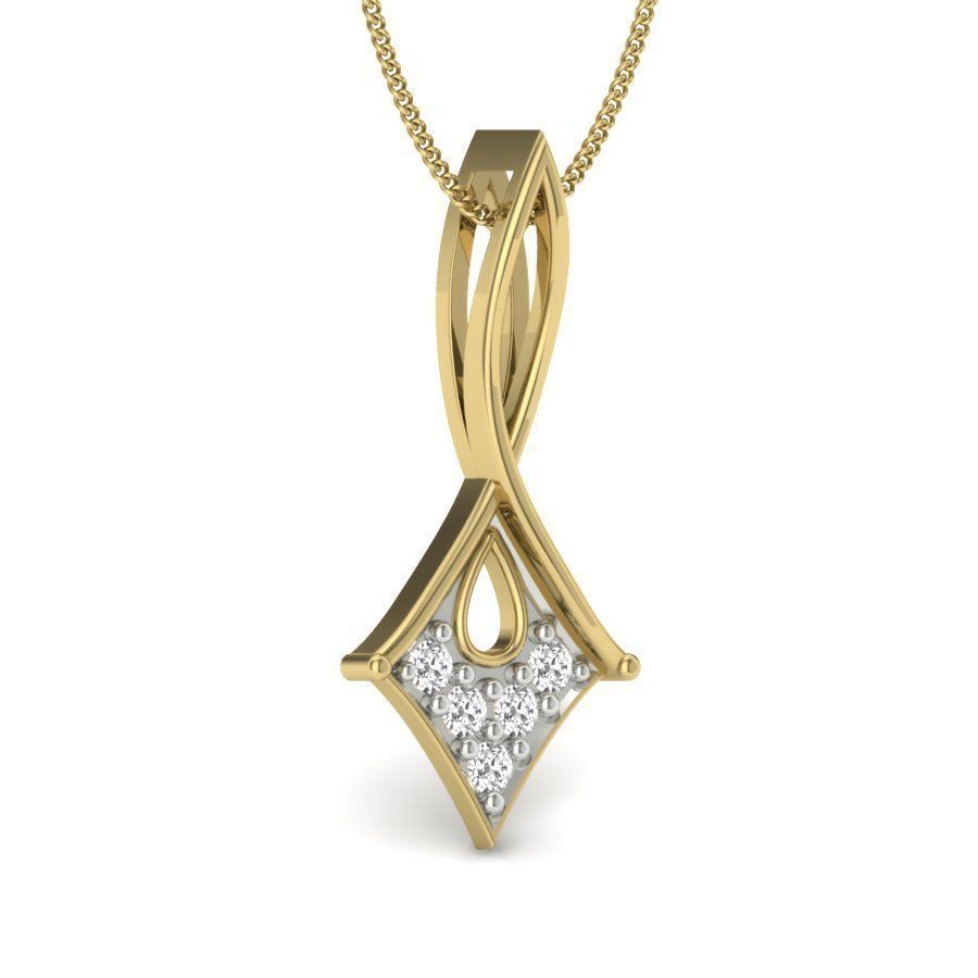 Diamond Pendant renders 3dm details 3D print model_2