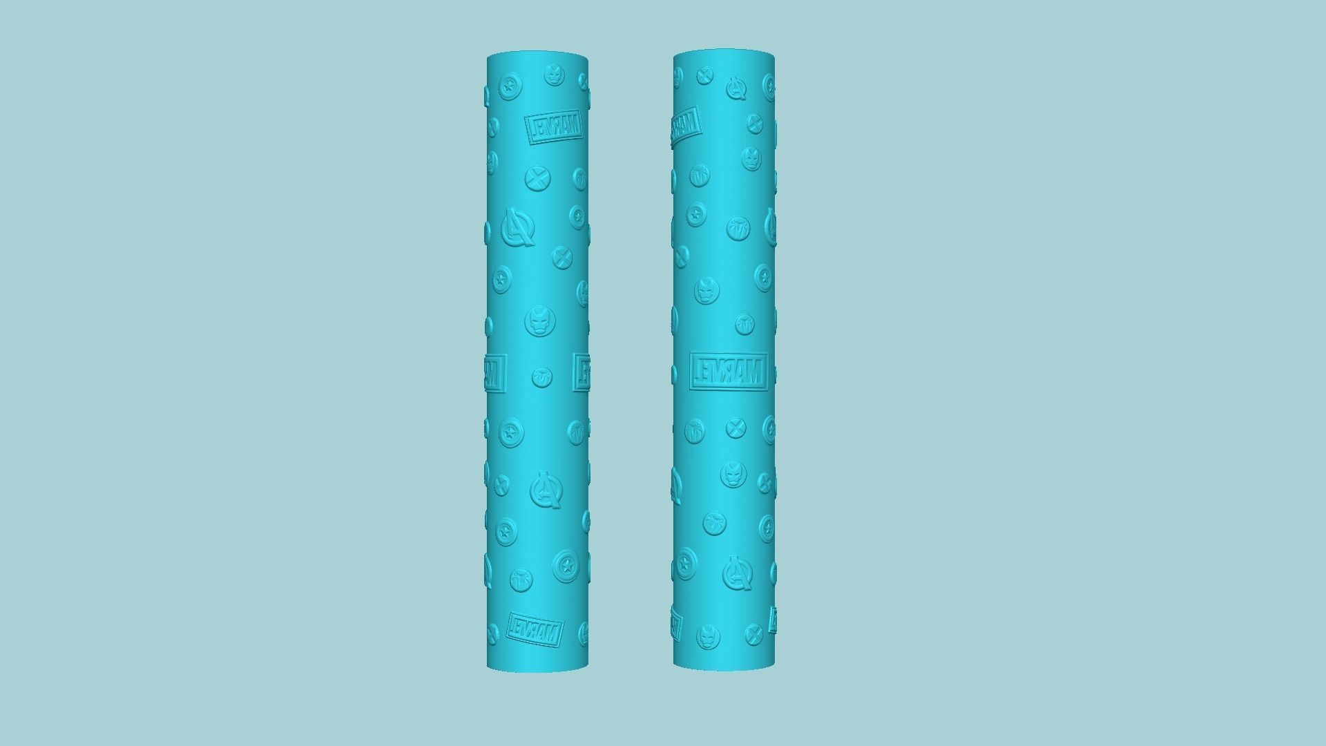 Texture Roll 71 Marvel Positive - Fondant Decoration Maker 3D print model_6