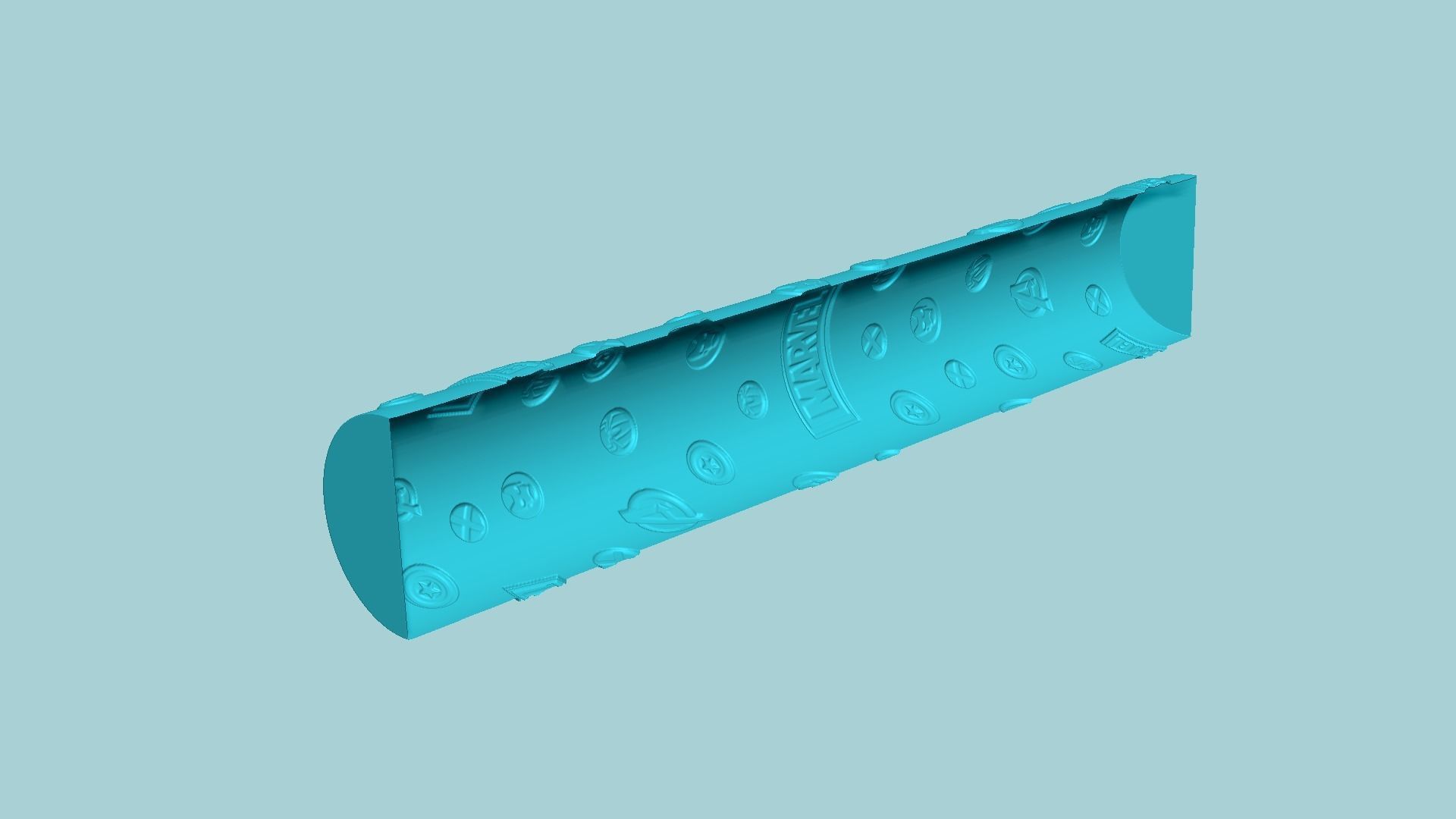 Texture Roll 71 Marvel Positive - Fondant Decoration Maker 3D print model_7