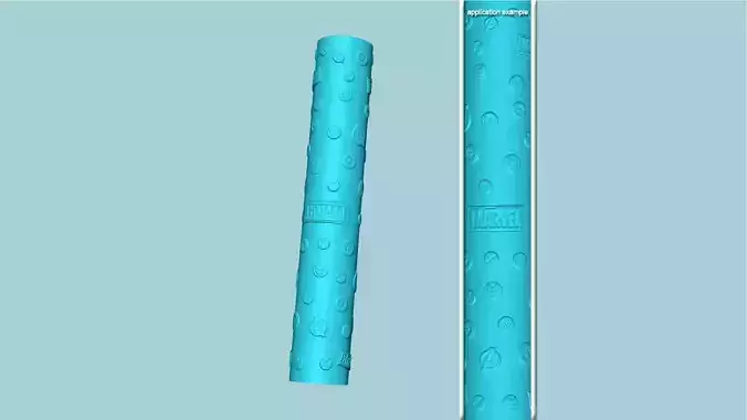 Texture Roll 71 Marvel Positive - Fondant Decoration Maker 3D print model