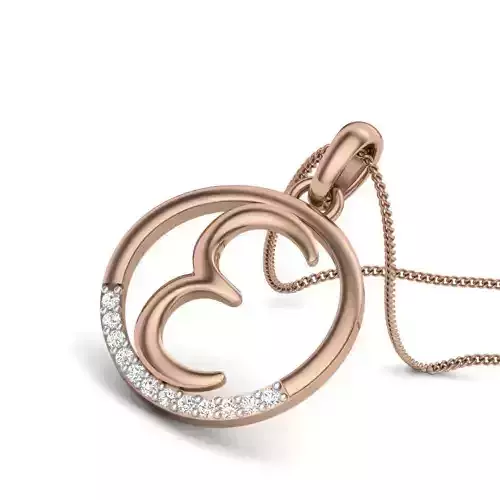 Diamond Alphabet - E Pendant renders 3dm details