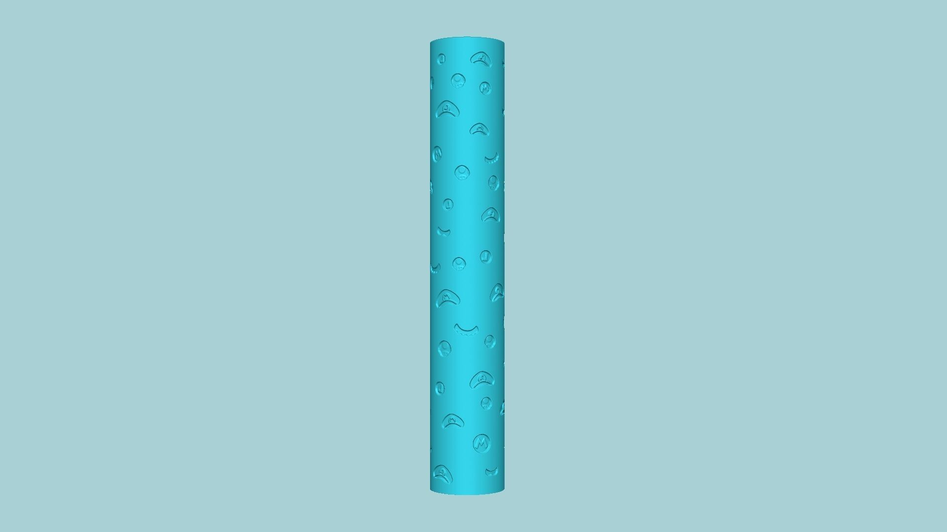 Texture Roll 72 Super Mario Negative - Fondant Decoration Maker 3D print model_1