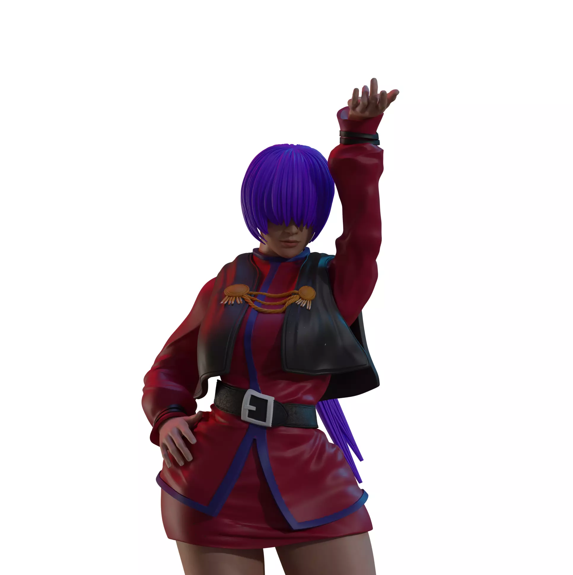 SHERMIE - THE KING OF FIGHTER 3D print model_0
