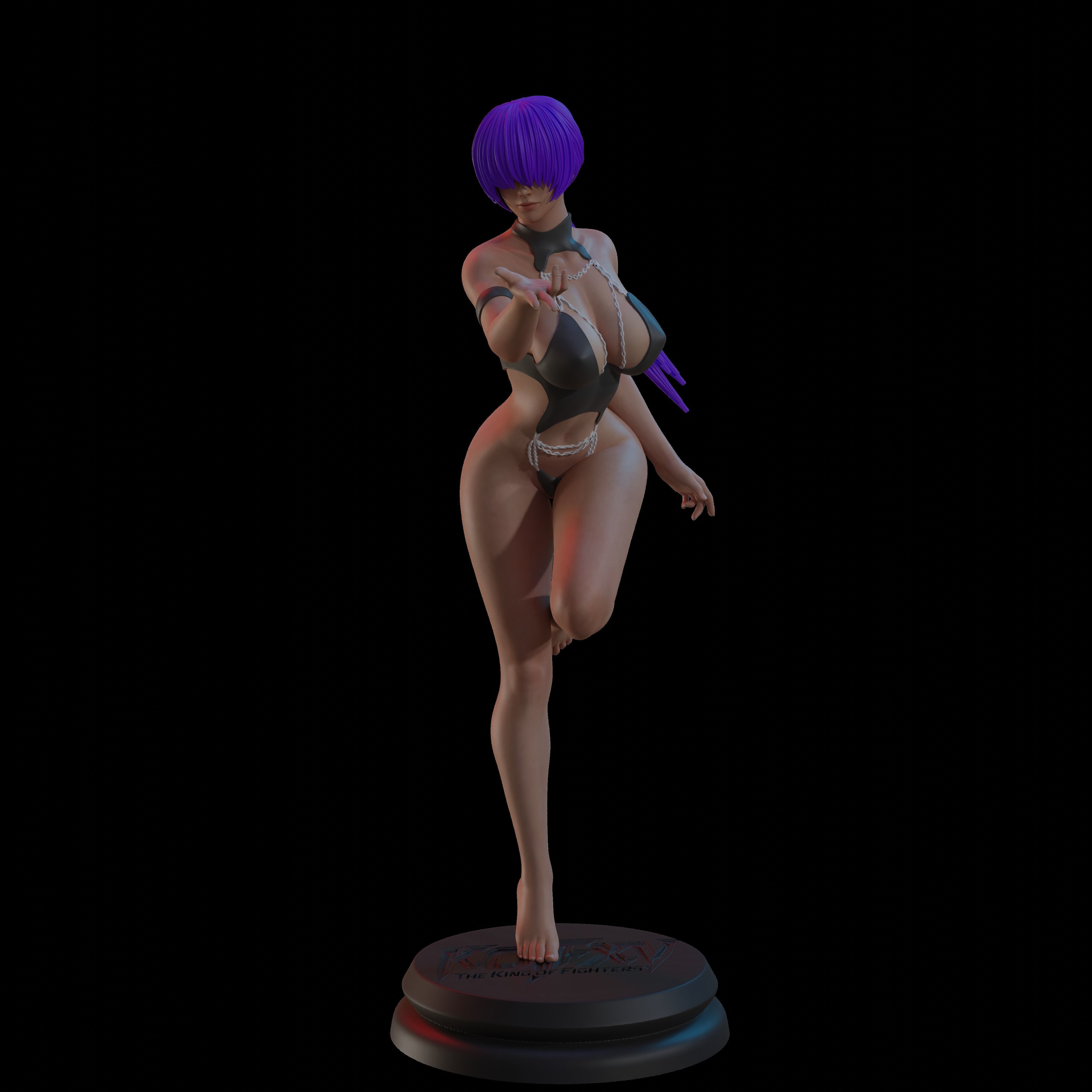 SHERMIE - THE KING OF FIGHTER 3D print model_8