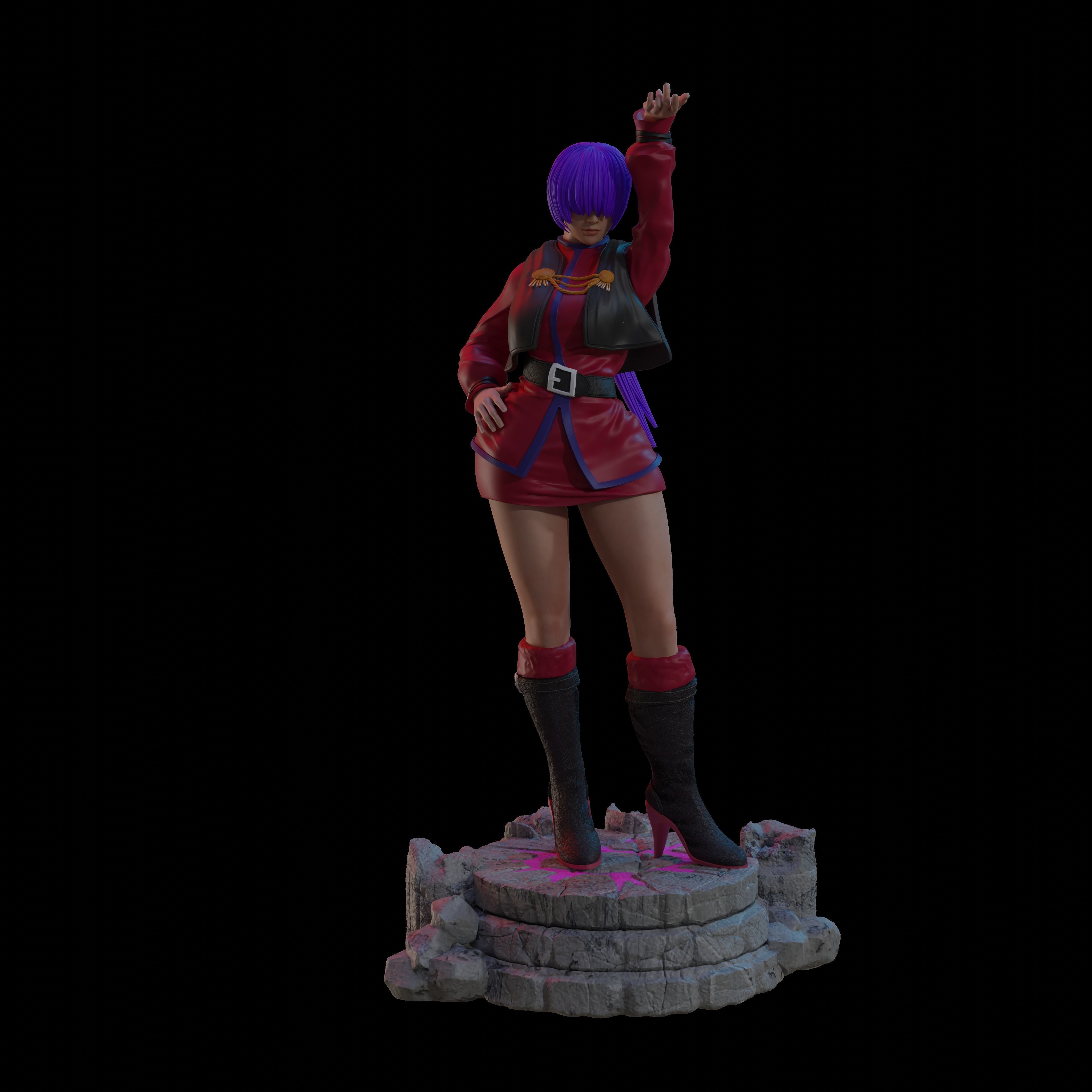 SHERMIE - THE KING OF FIGHTER 3D print model_1