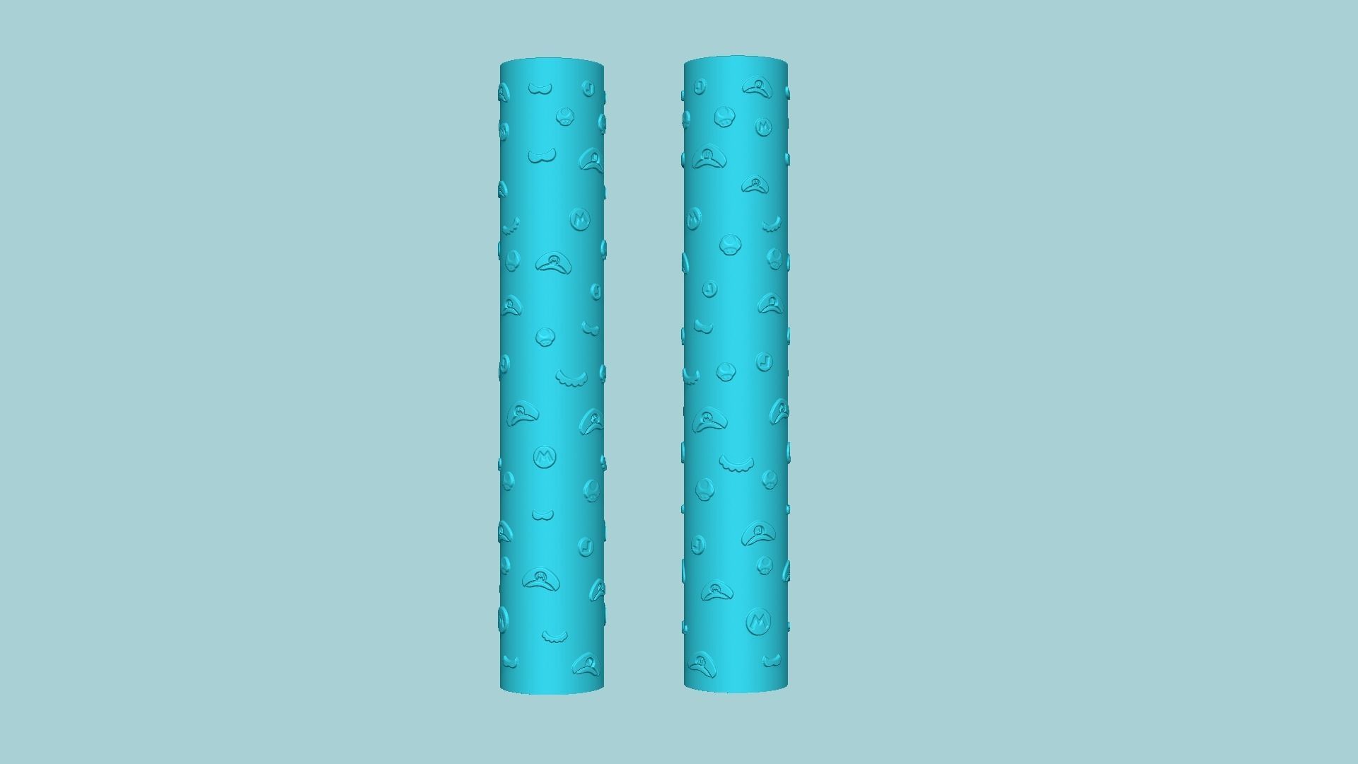 Texture Roll 73 Mario Positive - Fondant Decoration Maker 3D print model_6