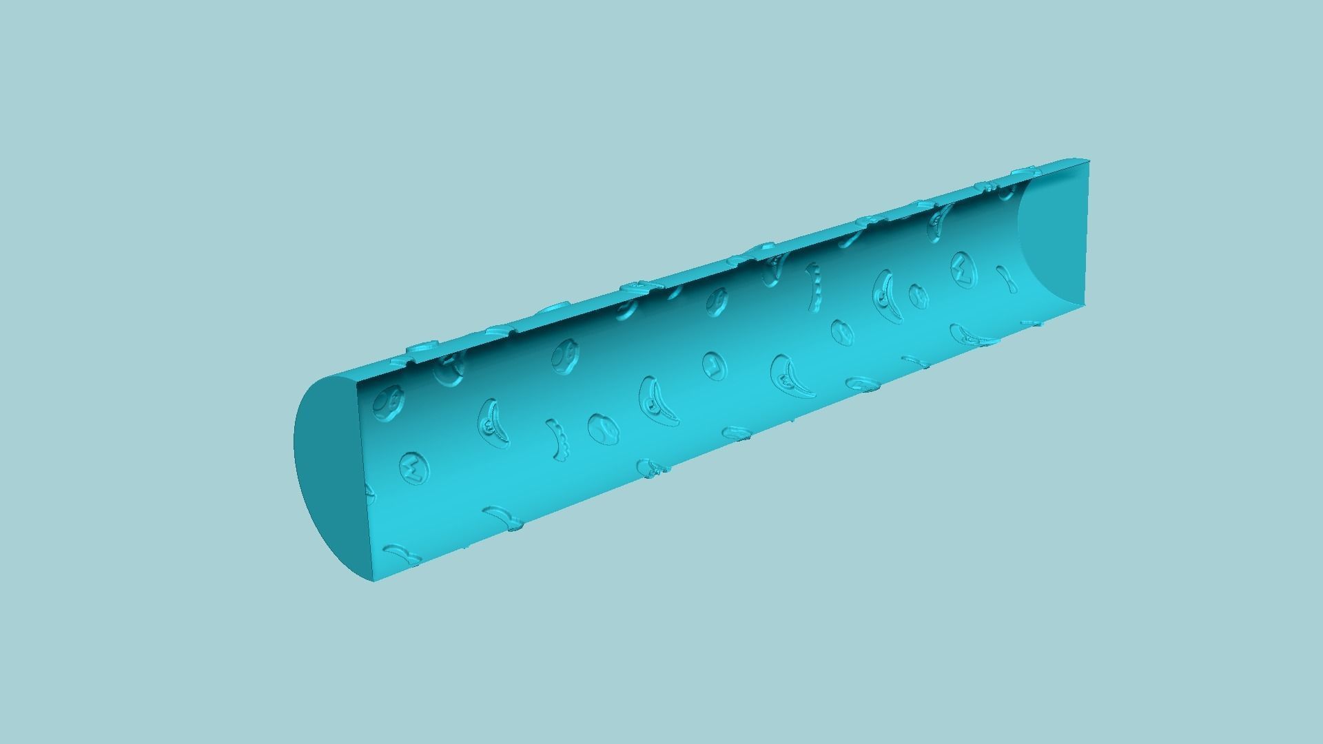 Texture Roll 73 Mario Positive - Fondant Decoration Maker 3D print model_7