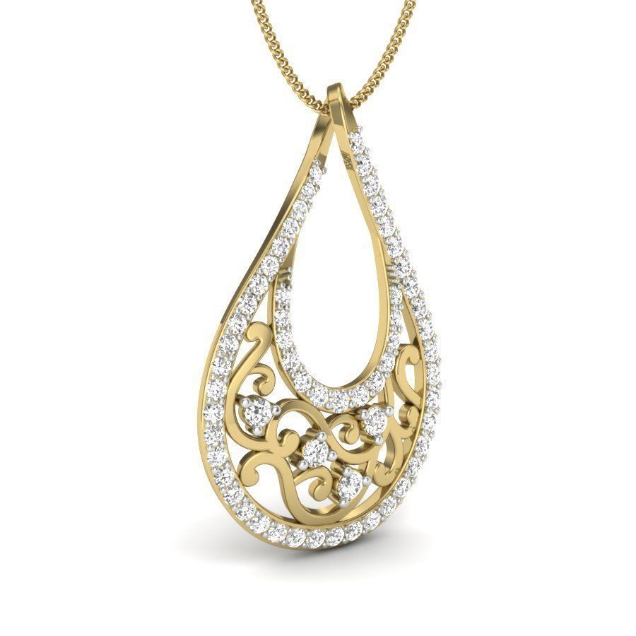 Diamond Pendant renders 3dm details 3D print model_2