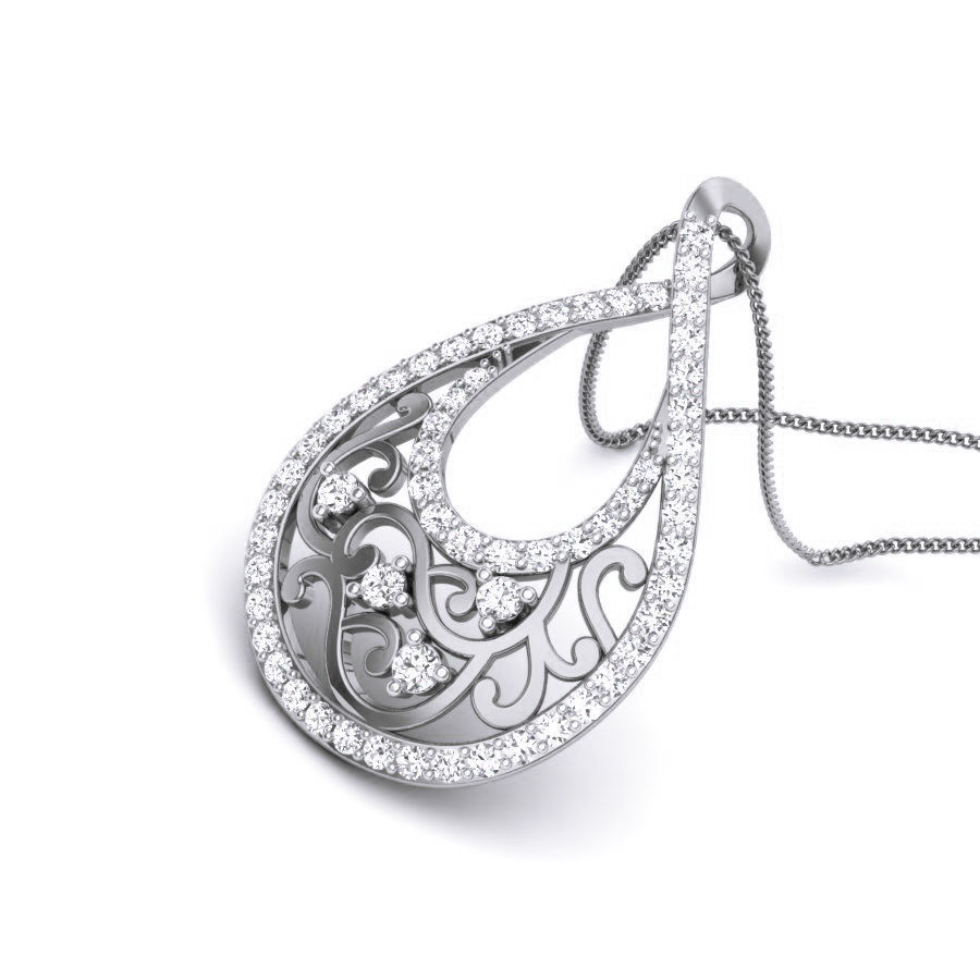 Diamond Pendant renders 3dm details 3D print model_12