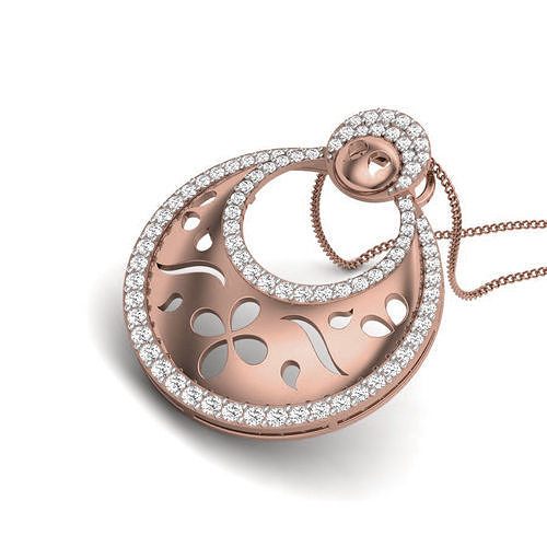 Diamond flower vines Cocktail Pendant renders 3dm details 3D print model