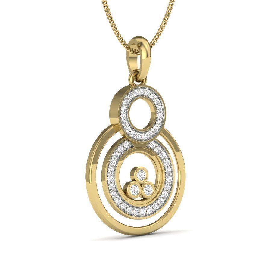 Diamond Pendant renders 3dm details 3D print model_2