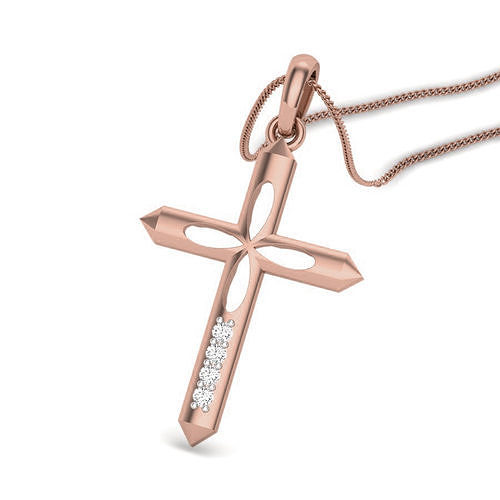 Diamond Holy Cross of Jesus Pendant renders 3dm details 3D print model